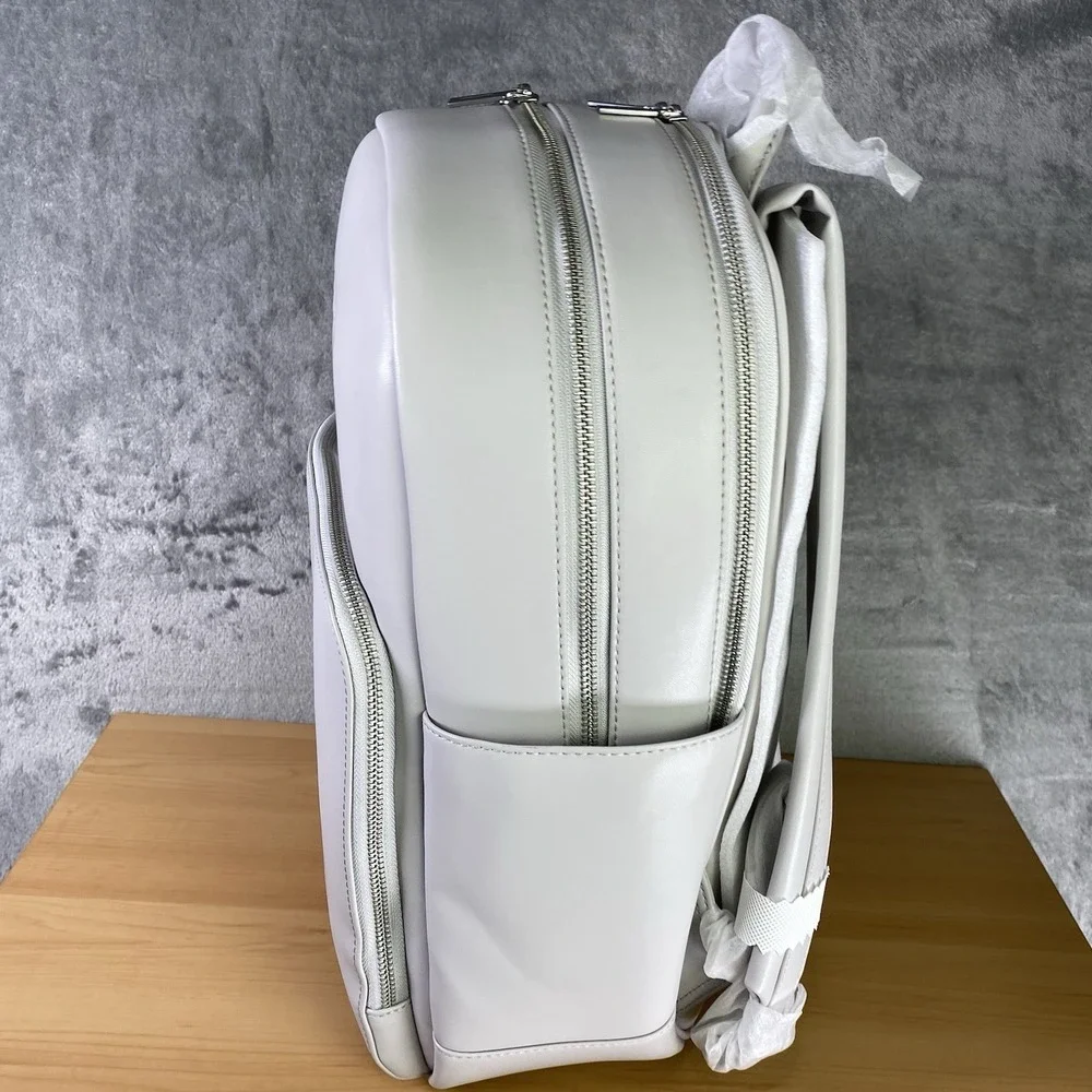 Tesla Cybertruck Elevate Backpack Grey Vegan Leather Tesla Store w/ Satin Cover‎